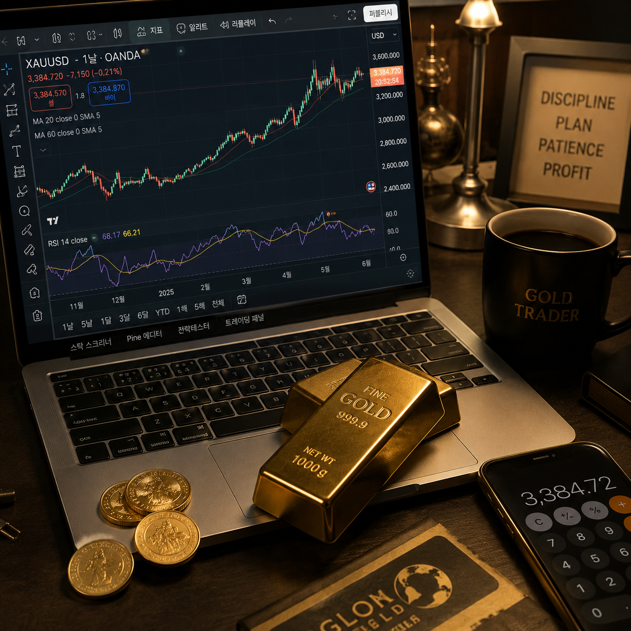 안전자산 금(XAUUSD) 시장의 변동성과 차트 분석